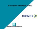 Tronox 2026 STEM Bursary: Fully Funded for Undergraduates